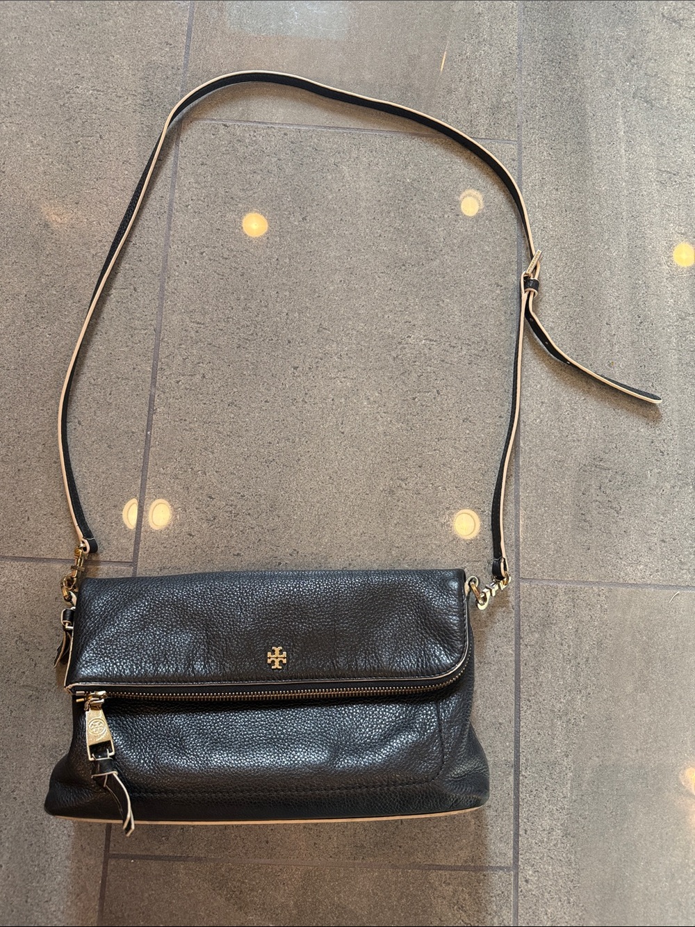 Tory Burch Thea Mini Fold-Over Bag.